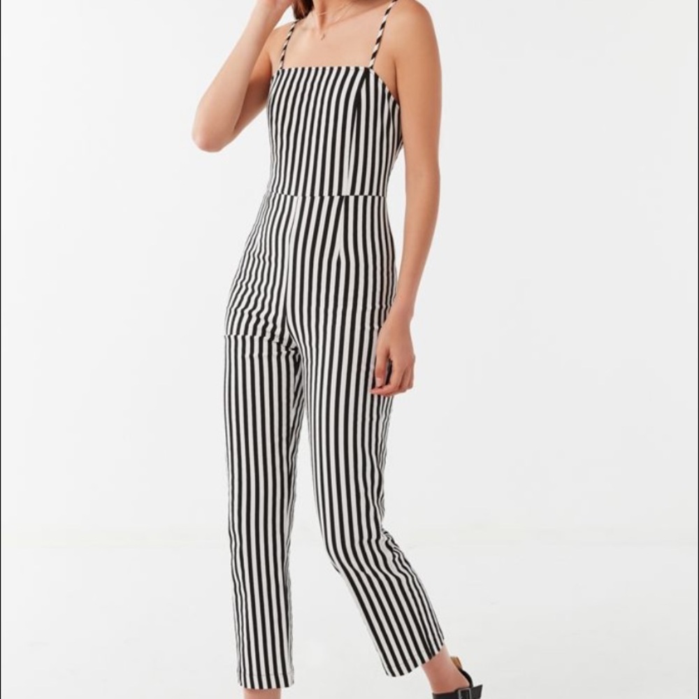 Urban Outfitters UO Stretchy Striped Jumpsuit M
